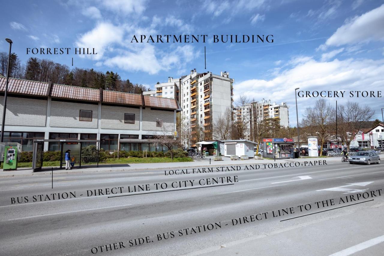 Elegant 1-Bedroom Apartment Near Hill Forest Laibach Exterior foto